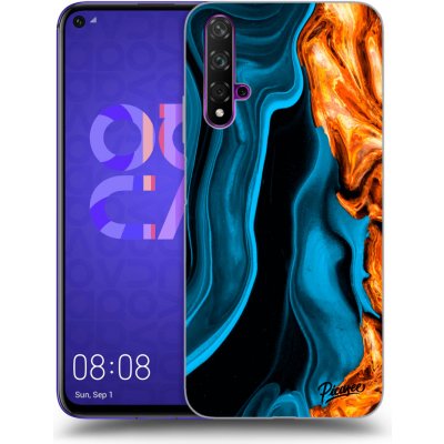 Pouzdro Picasee silikonové Huawei Nova 5T - Gold blue čiré – Zboží Mobilmania