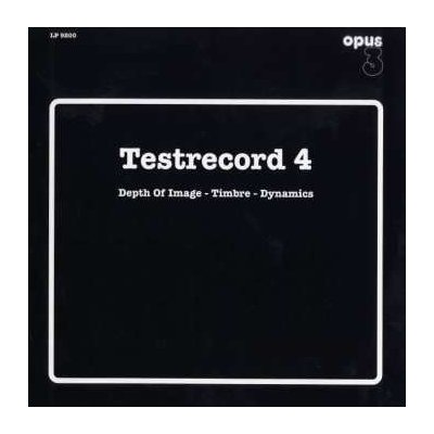 Various - Testrecord 4 Depth Of Image, Timbre, Dynamics LP – Zbozi.Blesk.cz