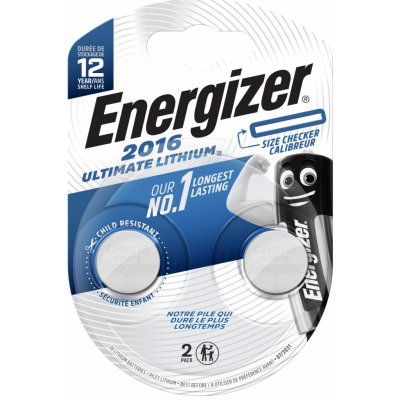 Energizer Ultimate Lithium CR2016 2ks E301319500 – Zboží Mobilmania