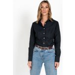 TallGuys Dámská prodloužená Oxford košile Dlouhý rukáv Deep black – Hledejceny.cz