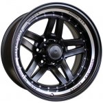 Racing Line BK936 10x15 6x139,7 ET-44 matt black polished rim – Hledejceny.cz