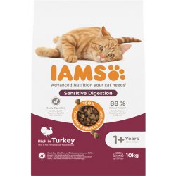 Iams for Vitality Sensitive Digestion Adult & Senior s krocanem 10 kg