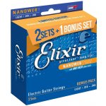 Elixir Nanoweb Electric Guitar Light 3 Pack (10-46) – Sleviste.cz