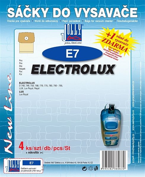 Jolly E 7 (4ks) do vysav. ELECTROLUX