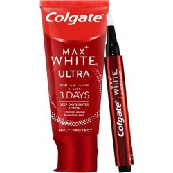 Colgate Max White Overnight bělicí pero 2 5 ml + Max White Ultra Multiprotect 50 ml