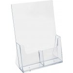 A-Z Reklama CZ plastový stojánek na letáky vedle sebe stojací 2 x DL 1/3A4 – Zboží Živě