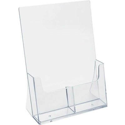 A-Z Reklama CZ plastový stojánek na letáky vedle sebe stojací 2 x DL 1/3A4 – Zboží Živě