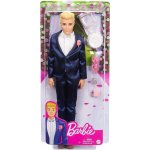 Barbie Ken Ženich tmavě modrý oblek GTF36 – Zboží Dáma