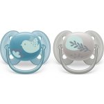 Avent silikon šidítko Philips Ultrasoft modrá/šedá 2 ks – Zboží Dáma
