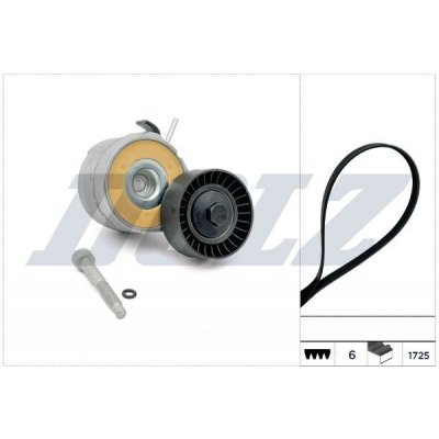 Sada žebrovaných klínových řemenů DOLZ SKD227A – Zboží Mobilmania