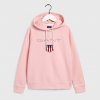 Dámská mikina Gant dámská SHIELD SWEAT HOODIE 4204617.614 Růžový