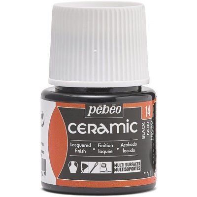 Pébéo Barva na keramiku Ceramic 45 ml 14 Black – Sleviste.cz
