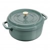 Sada nádobí Staub Cocotte hrnec kulatý 24 cm 3,8 l světle zelený