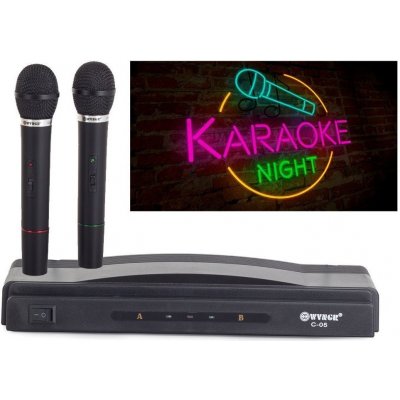 Karaoke set a 2x bezdrátový mikrofon – Zbozi.Blesk.cz