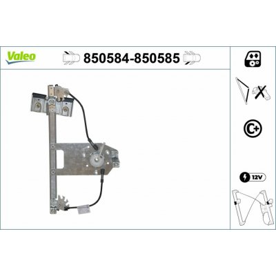 Zvedací zařízení oken VALEO 850584 – Sleviste.cz