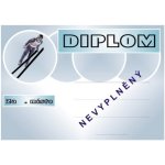 VIZINGR Lyžování diplom A4 č.5 Lyže č.5 BEZ TEXTU – Hledejceny.cz