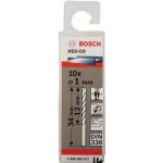 Sada 10ks kobaltových vrtáků do kovu Bosch HSS-Co, DIN 338 - 1 x 12 / 34 mm, spirálový, válcovaný (2 608 585 872) – Hledejceny.cz