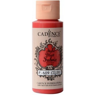 Cadence Barvy na textil Style Matt Fabric červená 59 ml – Zboží Mobilmania