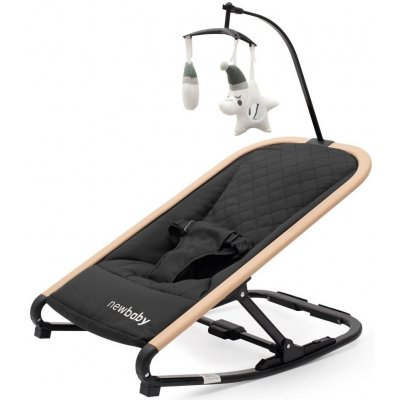 New Baby Dětské houpací lehátko Snuggle černé) – Zboží Mobilmania