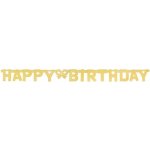 Girlanda Happy Birthday zlatá – Hledejceny.cz