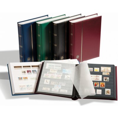 LEUCHTTURM Album na známky COMFORT, A4, 64 bílých stran Barva: Červená – Zboží Živě