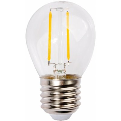 Polux LED žárovka LED E27 G45 2W = 23W 230lm 3000K Teplá bílá 280° Filament GOLDLUX – Hledejceny.cz