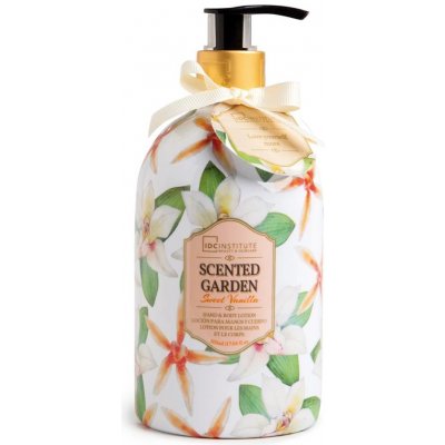 IDC Scented Garden Vanilla Krém na ruce a tělo s vůní sladké vanilky 500 ml – Hledejceny.cz