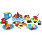 Inlea4Fun Sweet Cake dětská krájecí dort s 80 doplňky modrá – Sleviste.cz