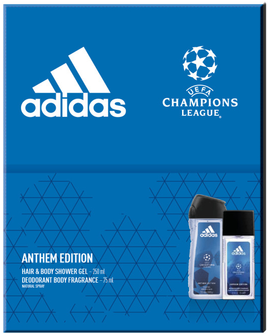 Adidas UEFA Champions League Anthem Edition VII deospray 150 ml + sprchový  gel 250 ml dárková sada od 113 Kč - Heureka.cz