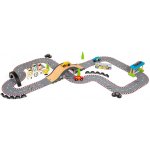 Bigjigs Rail Dřevěná autodráha závodní den – Zboží Mobilmania