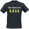 Pánské Tričko Tričko Run forest Run Černá