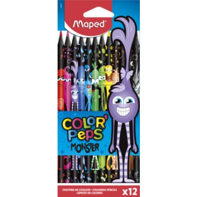 Maped Pastelky trojboké Color'Peps Monster 12ks 159497 – Hledejceny.cz
