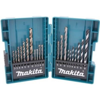 MAKITA B-44884 sada vrtáků do oceli a dřeva 3-8mm, HSS-G, v kufříku – Zboží Mobilmania