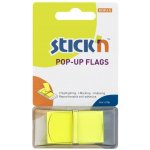 Záložky samolepicí Stick´n 45x25 mm, žluté, 50 lístků – Zboží Mobilmania