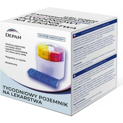 Depan Cube dávkovač léků týdenní – Zboží Dáma