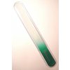Pilník a leštidlo na modeláž nehtů Bohemia Crystal Velký skleněný pilník na nehty 200 mm tmavě zelený