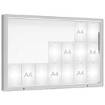 PROCITY Venkovní vitrína model 2000, 21 x A4, plexi, elox | Zboží Auto