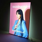 LED světelný jednostranný rám, vertikální A5 stříbro – Zboží Živě