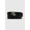 Pásek Ralph Lauren Oboustranný kožený pásek Lauren dámský černá 412935630