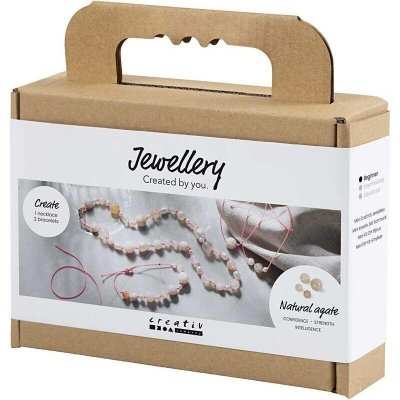 Creativ company Mini sada na výrobu šperků z přírodního achátu – Hledejceny.cz
