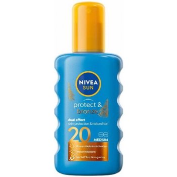 Nivea Sun Protect & Bronze Intenzivní spray na opalování Medium SPF20 200 ml