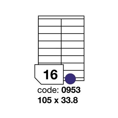 Rayfilm R0100.0953F samolepící 105x33,8mm bílé 1000 listů – Zboží Dáma