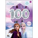 100 metalických samolepek s omalovánkovými listy Ledové království – Zboží Dáma