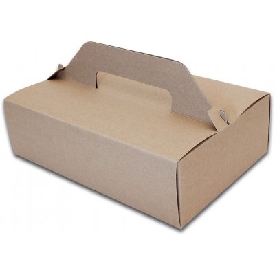 KRAFT Papírová odnosová krabice 27 x 18 x 8 cm – Sleviste.cz