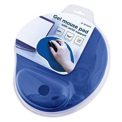 GEMBIRD Gel mouse pad with wrist support, blue, POD05243M – Zboží Mobilmania