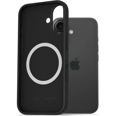 AlzaGuard Silicone Case Compatible with Magsafe pro iPhone 16 černý AGD-PCMS23B – Zboží Živě