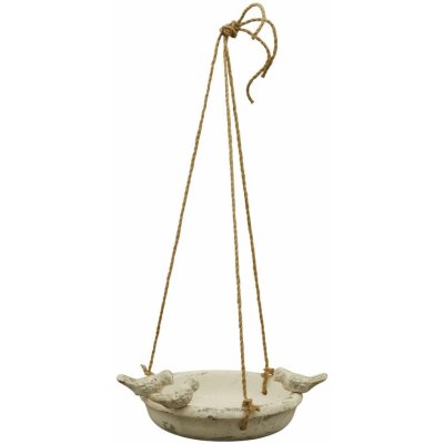 Exner Závěsné napajedlo pro ptáky Lydia 32,5 x 28 cm cement béžová – Zbozi.Blesk.cz
