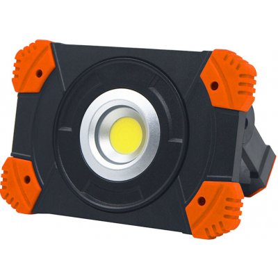 Solight LED reflektor 10W, přenosný, nabíjecí, 1000lm, oranžovo-černý – Hledejceny.cz