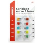 AMIO autopojistky MICRO 2 blistr 10ks – Hledejceny.cz