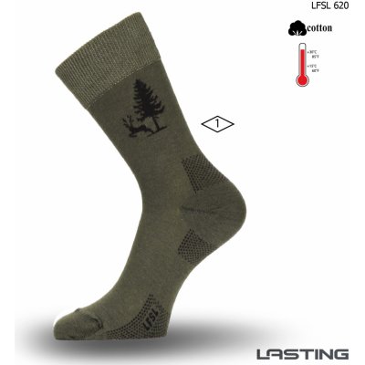 Lasting LFSL bavlněné myslivecké ponožky